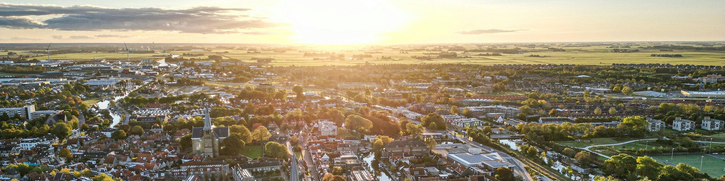Luchtfoto van Harlingen 
